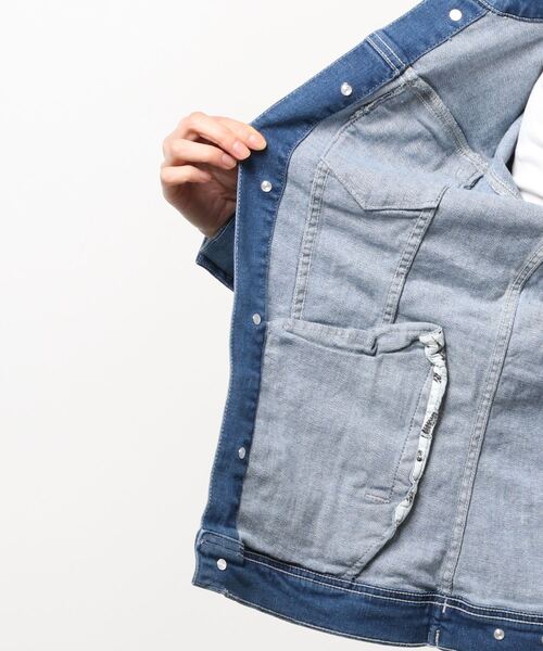 「London Denim」 デニムジャケット 50 ライトブルー レディース_画像4