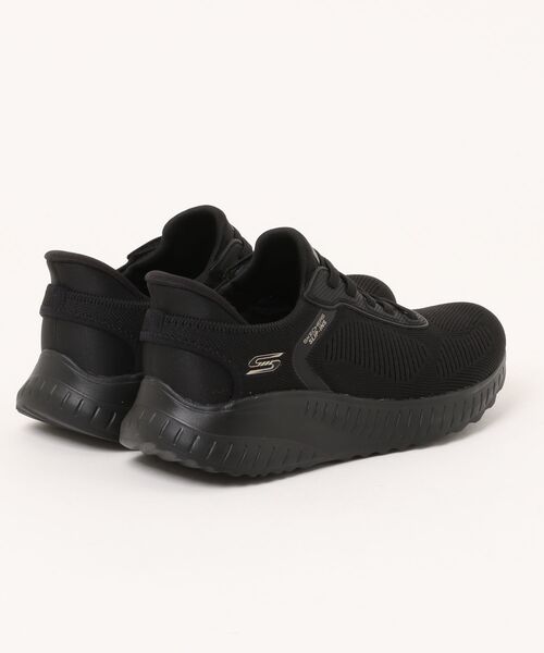 「SKECHERS」 ローカットスニーカー 24.5cm ブラック×ブラック レディース_画像2