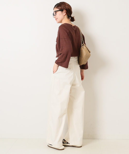 「Spick & Span」 パンツ 38 ネイビー レディース_画像6