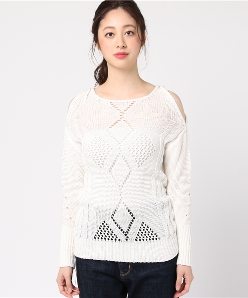 KMRii（ケムリ） ニット セーター OpenShouldeDorminoKN レディース