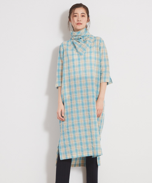 最高の ワンピース ラミーチェックワンピース 高級感 Regionmarket Store