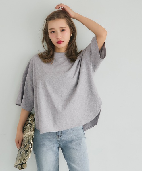 coca tシャツ ＼新色追加／ビックシルエット5分袖テールカット