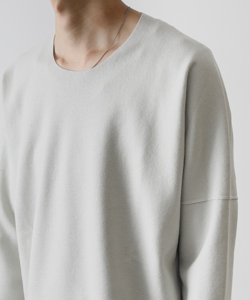 ATTACHMENT（アタッチメント） ニット MELTON JERSEY CREWNECK LOOSE 