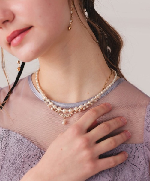Dorry Doll（ドリードール） ネックレス パール＆ビジューネックレス