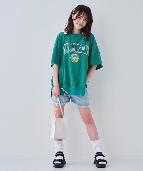 パンツ チャームつきダメージショートパンツ|ZOZOTOWN |01