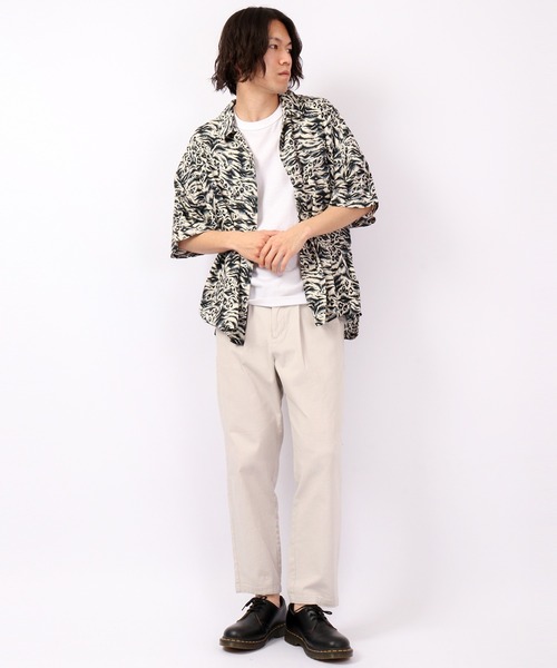 ノーブランドで ヒョウ柄 シャツハワイです 182S（ワコマリア