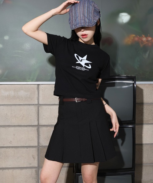 FOLLOWIN スカート ベルトSETプリーツミニスカート : ZOZOTOWN
