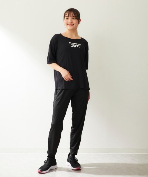 リーボック Reebok 5分袖Tパンツセット2点 （WT） Reebok Swimwear 5分袖Tパンツセット2点 （ホワイト） -Reebok