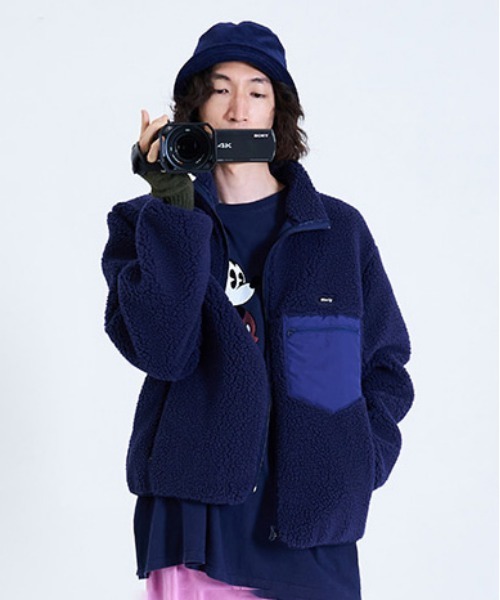 ブルゾン アウター 「87MM / Mmlg」FULL FLEECE JUMPER パルチム