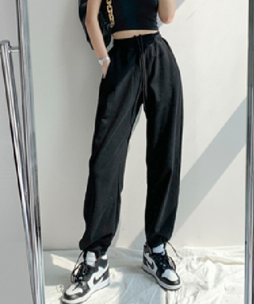 gossip!ロサンゼルス スウェットパンツ ジャージ ハイウエスト裾  