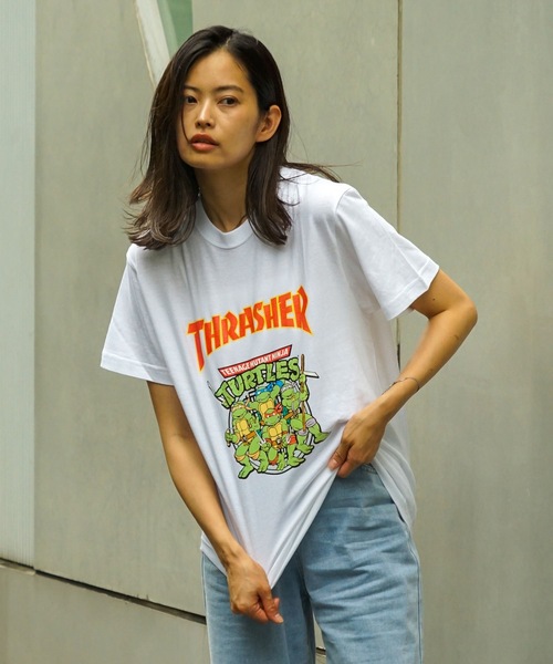 THRASHER（スラッシャー） tシャツ 「直営店限定モデル」NINJA TURTLES