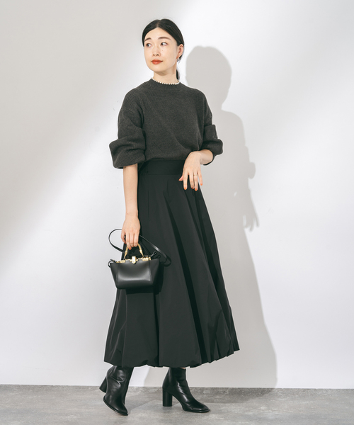 【新品】L'ESSAGE メモリータフタバルーンスカート 38 JOURNAL STANDARD L'ESSAGE｜メモリータフタ バルーンスカート
