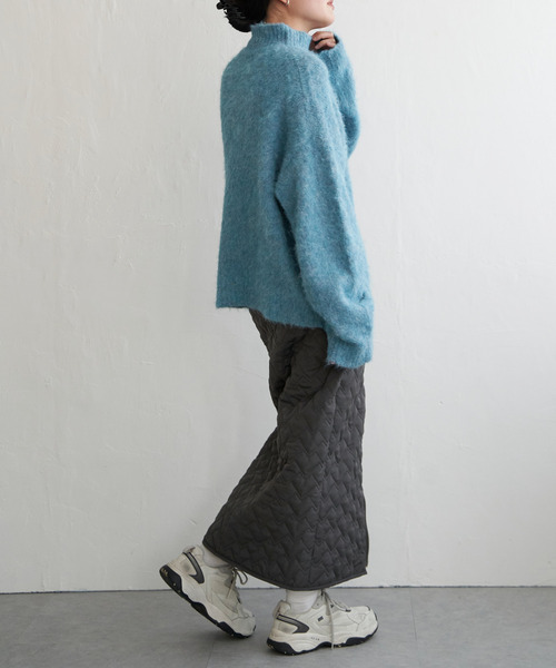 VENCE EXCHANGE スカート ハートキルトダブルジップタイトスカート