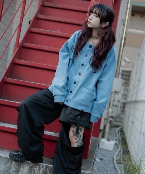 L.H.P カーディガン gibous/ギボス/別注スウェットカーディガン