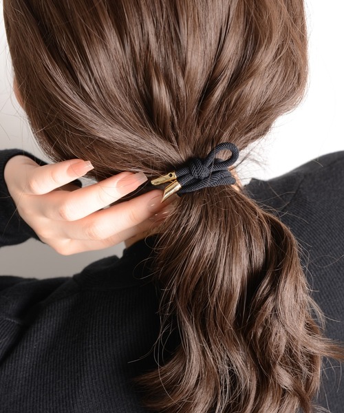 【新品未使用】BELLA ブラック ヘアゴム フリルデザイン リング ゴム ミニ 8cm フリル ぎざぎざ ヘアゴム セット キッズ
