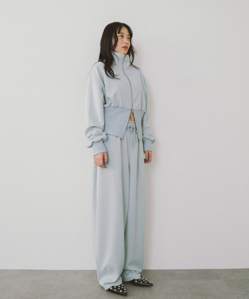 スウェットパンツ ジャージ Wウエストジャージパンツ レディース | HANNE | 09