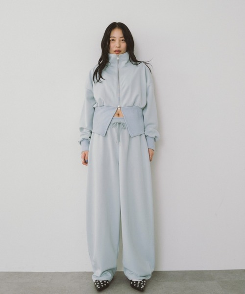 スウェットパンツ ジャージ Wウエストジャージパンツ レディース | HANNE | 10