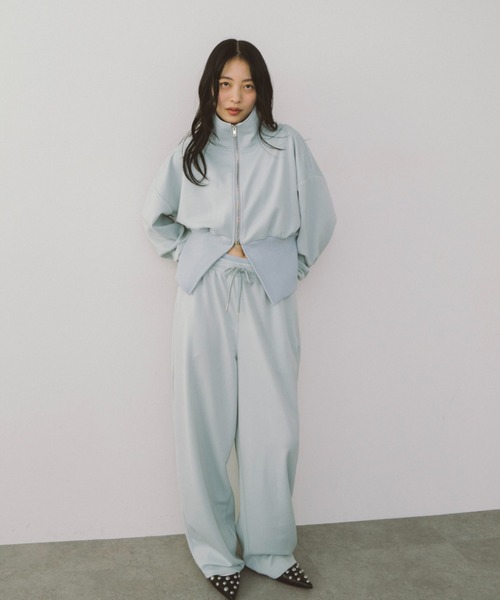 スウェットパンツ ジャージ Wウエストジャージパンツ レディース | HANNE | 07