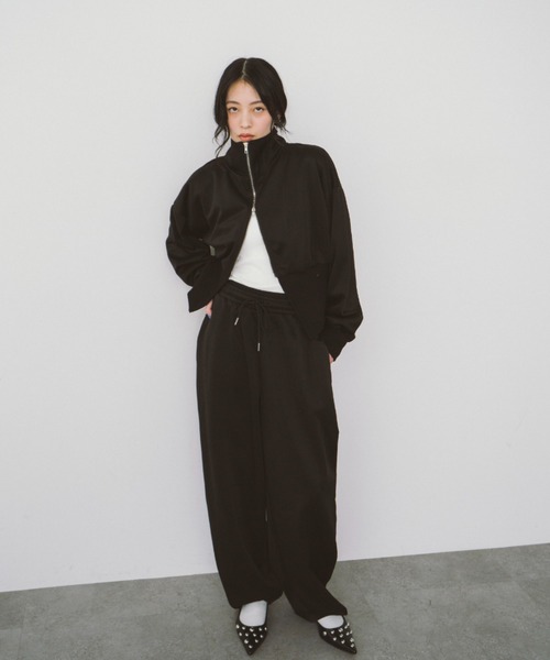 スウェットパンツ ジャージ Wウエストジャージパンツ レディース | HANNE | 20