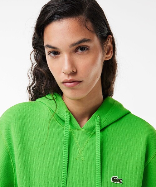 パーカー ダブルフェイスピケフーディー レディース LACOSTE パーカー ダブルフェイスピケフーディー レディース