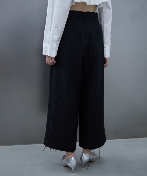 JOSE MOON（ジョゼムーン） ワイドパンツ パンツ DAMAGE TWEED PANTS