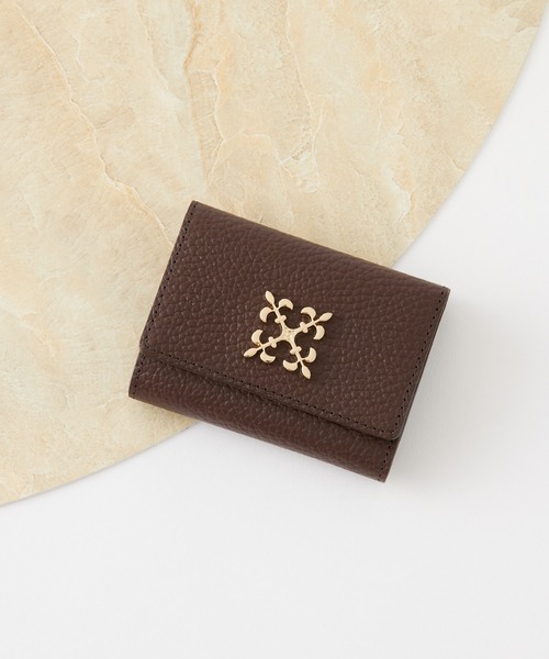 russet ラシット　モノグラムプレートスモールウォレット　二つ折り財布 未使用 russet ラシット 二つ折り財布 モノグラムプレート
