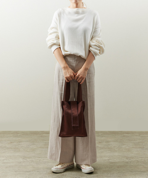 a2o バッグ ホワイト And A トートバッグ ITTI イッチ / MARY INSIDE OUT TOTE - S