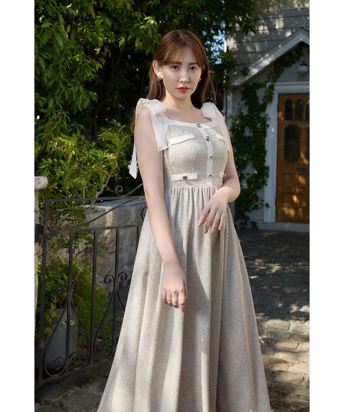 ワンピース Verona Tweed Long Dressの画像