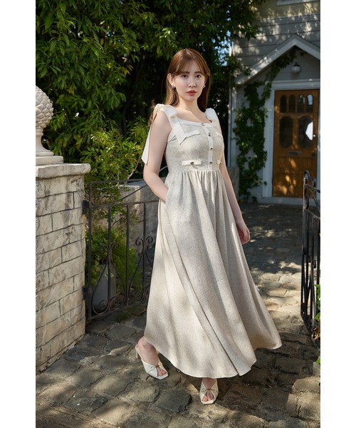 ワンピース Verona Tweed Long Dressの画像