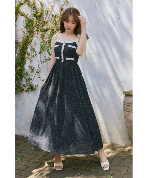 ワンピース Verona Tweed Long Dressの画像