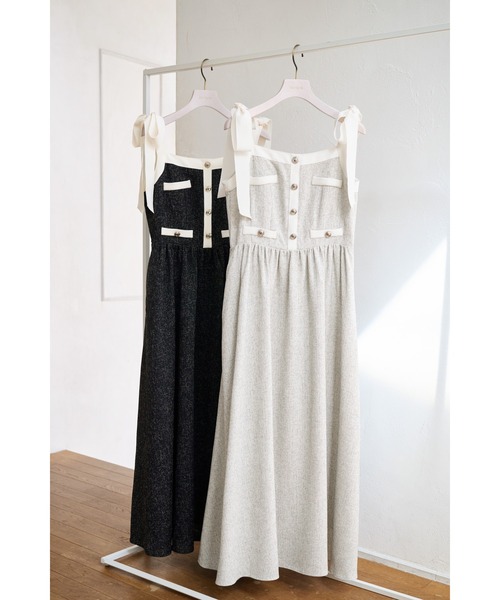 ワンピース Verona Tweed Long Dressの画像