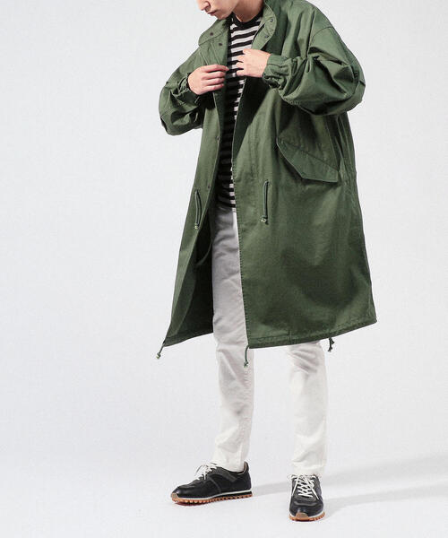 トゥモローランド　ブルーワーク　モッズコート TOMORROWLAND BLUE WORK ハリスツイード モッズコート