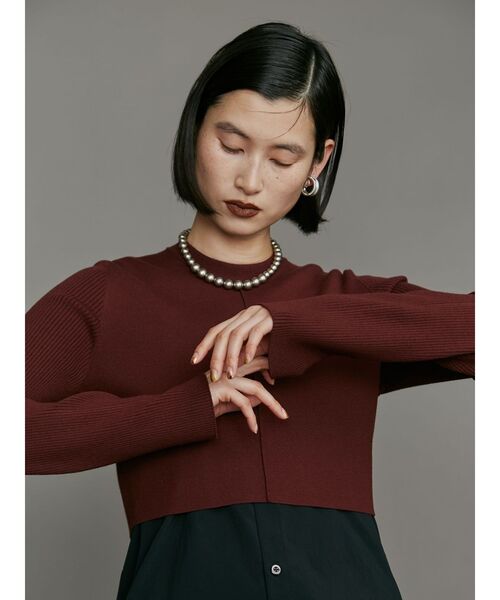 UN3D. ニット セーター SHORT KT TOP / ショートニットトップ