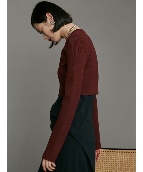 UN3D. ニット セーター SHORT KT TOP / ショートニットトップ