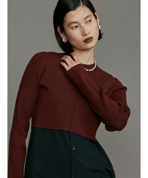 ニット セーター SHORT KT TOP / ショートニットトップ レディース