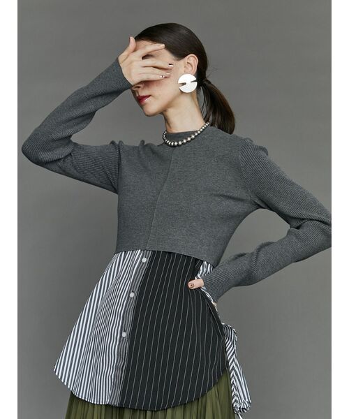 UN3D. ニット セーター SHORT KT TOP / ショートニットトップ