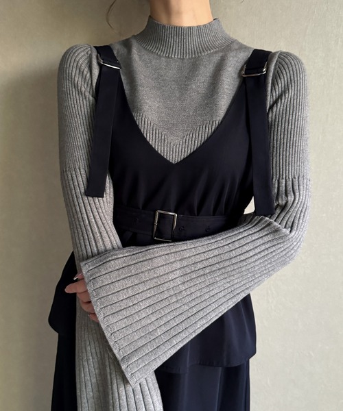 ワンピース Vネックジャンスカキャミワンピース