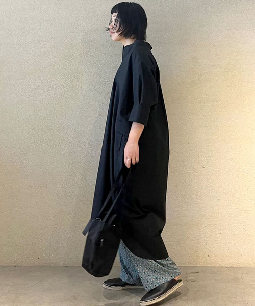 JOURNAL STANDARD LUXE ワンピース タイプクロス スタンドカラー  