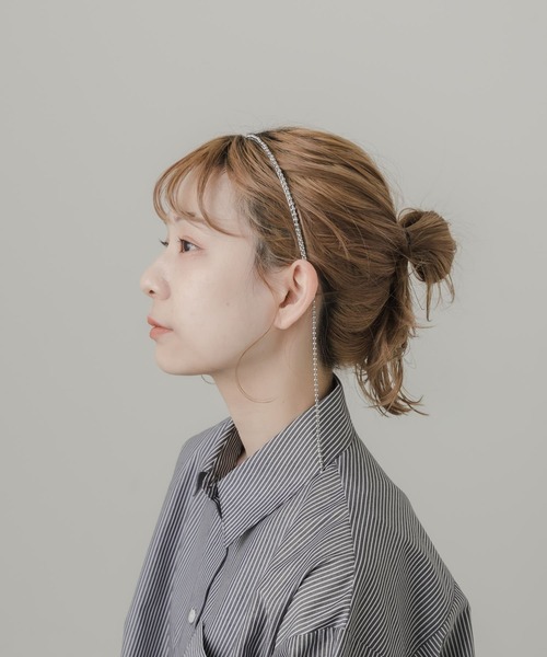 SMELLY（スメリー） カチューシャ サイドロングボールチェーン