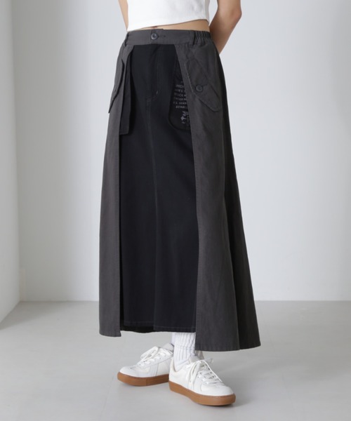 AVIREX レースアップスカート Sサイズ MILITARY SIDE LACE UP SKIRT/ミリタリーサイドレースアップスカート