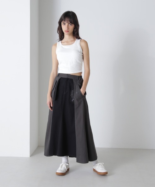 AVIREX スカート MILITARY LAYERED LIKE SKIRT/ミリタリー