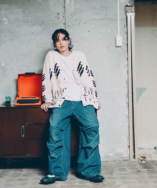 Jieda PARACHUTE DENIM PANTS サイズ1 JieDa（ジエダ） ジーンズ PARACHUTE DENIM PANTS メンズ レディース