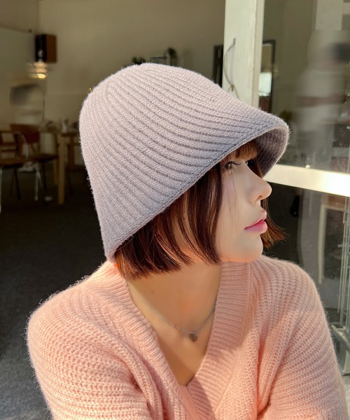 PEAK■WOMEN ニット バケットハット■送料込 miniministore ニットバケットハット レディース -ファッション