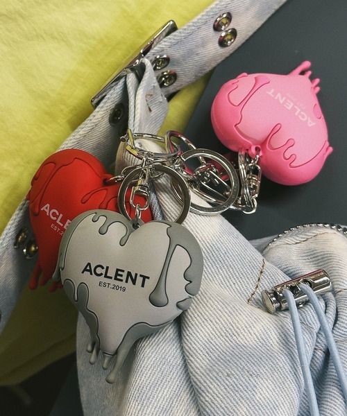 ACLENT（アクレント） キーホルダー ドリップハートラバーキーホルダー