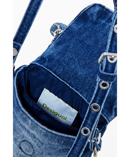 Desigual 財布 ミニデニム ポシェットバッグ インディゴ