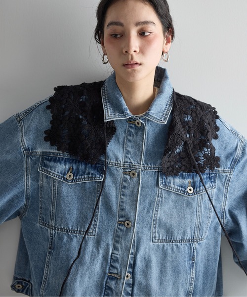 THE Yon つけ襟 付け襟 レースワイド付け襟 : ZOZOTOWN Yahoo!店
