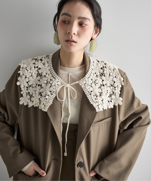 THE Yon つけ襟 付け襟 レースワイド付け襟 : ZOZOTOWN Yahoo!店