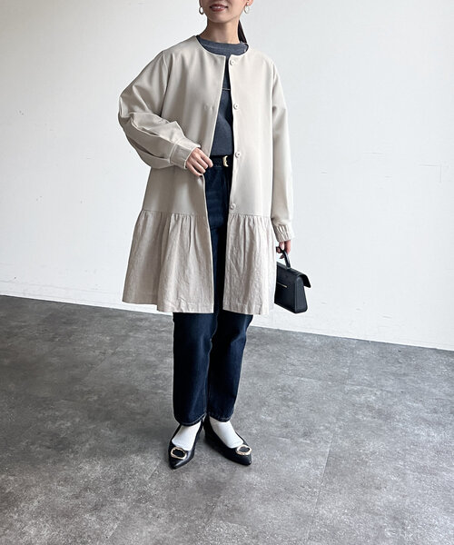 Chez toi（シェトワ） コート アウター 「セレモニー対応可」ペプラム