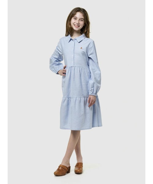 GAP（ギャップ） ワンピース ティアード シャツワンピース (キッズ 