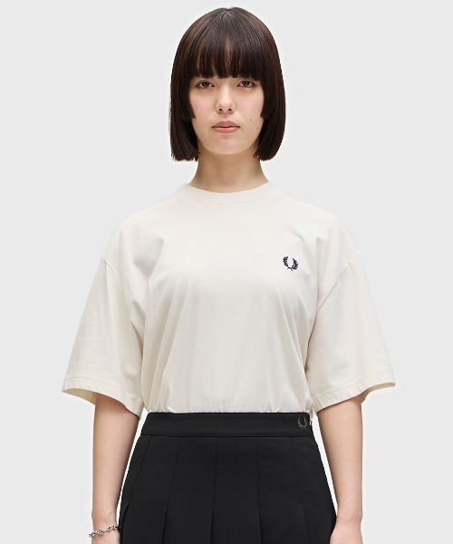 ★人気【FRED PERRY】★SPORT EMBROIDERED T-SHIRT★Tシャ.ツ★ Embroidered T-Shirt／刺繍Tシャツ（Tシャツ/カットソー）｜FRED